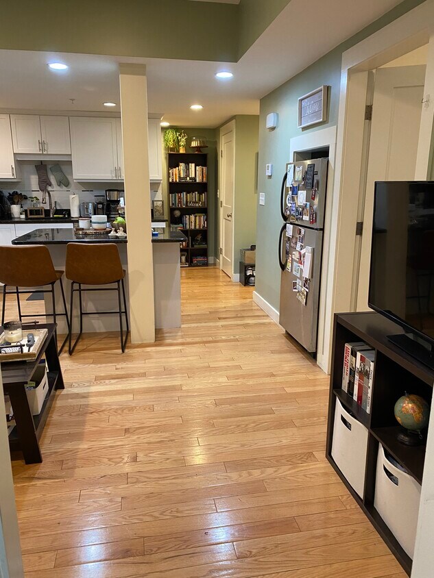 Living room and kitchen area - 2025 Commonwealth Ave