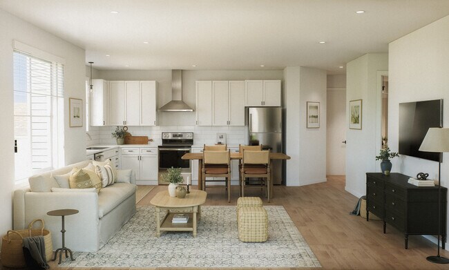 The Valley Oak - Sala de estar y cocina - Park Center at Seven Oaks