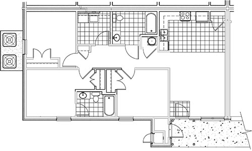 Plano de planta - Valley Cove Apartments