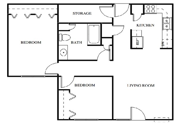 2BR/1BA - Dempsey Commons