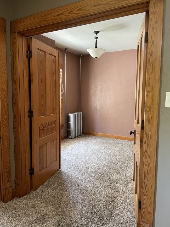 2nd bedroom with French doors - 219 Plymouth St