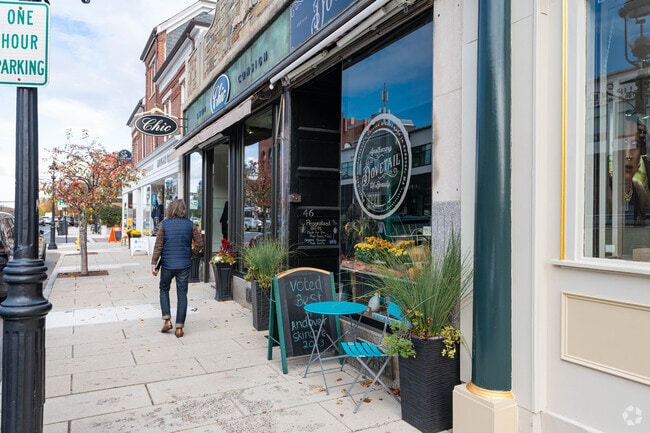 Haggett's residents get to enjoy their local shops on Downtown Andover's Main Street strip.