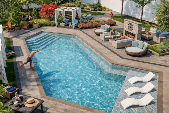 Courtyard Pool - Sante Apartments