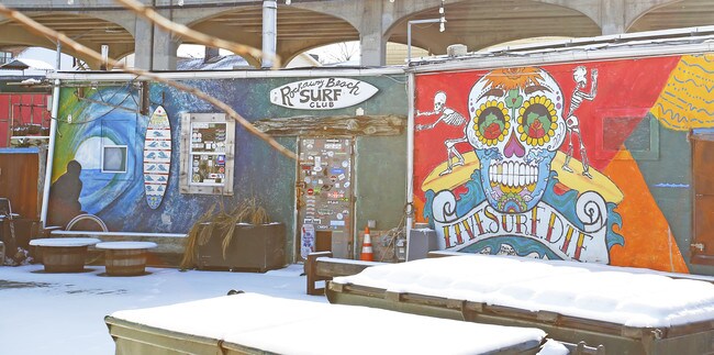 The Rockaway Beach Surf Club showcases local artists.