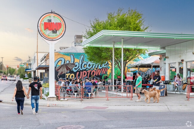 On the south end of Paseo, the Uptown District teems with life every weekend.