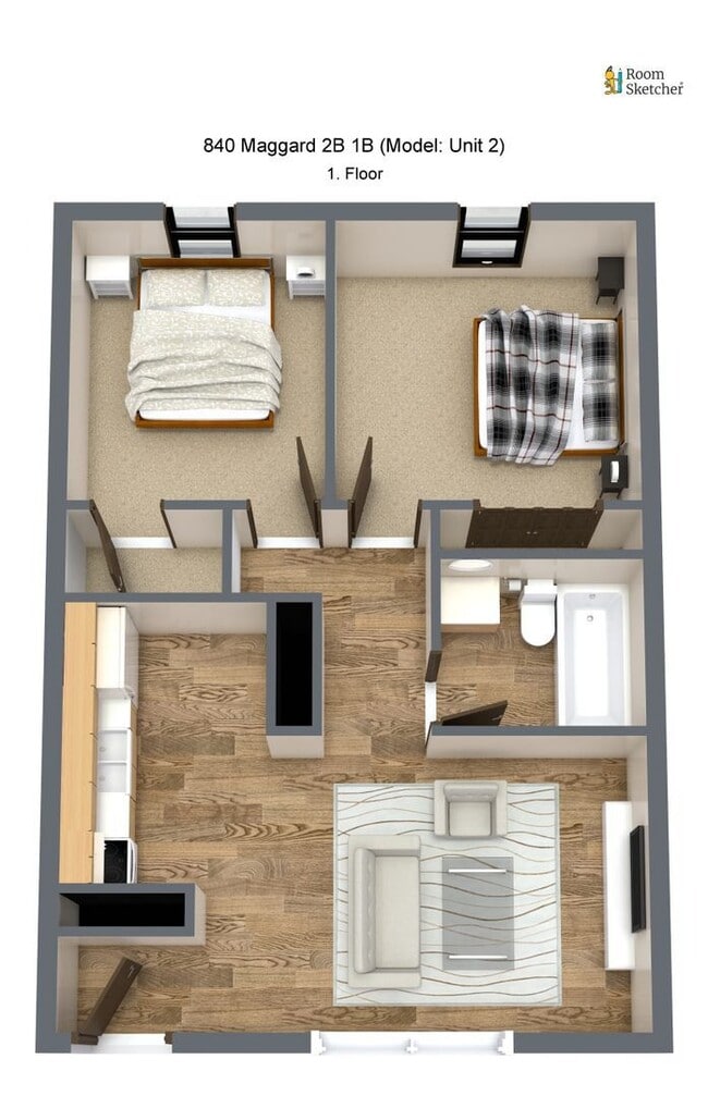 Building Photo - $995 | 2 Bedroom, 1 Bathroom Apartment | No Pets | Available for Immediate Move In!