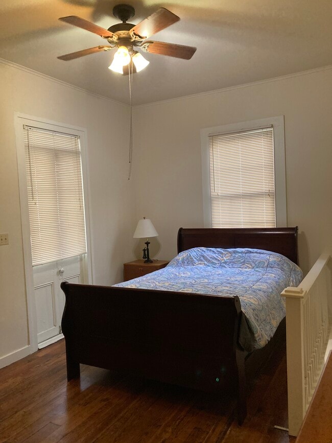 Queen bed upstairs - 570 Walnut St