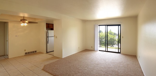 2 BR Flat Living Room and Dining Area - Union Village Apartments