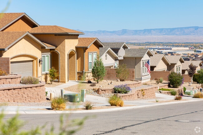 Residents of West Los Lunas enjoy views of the Sandia Mountains to the northeast.