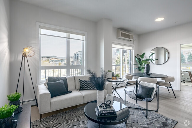 3BR, 2BA - 1,038SF - Living Room - The Azure