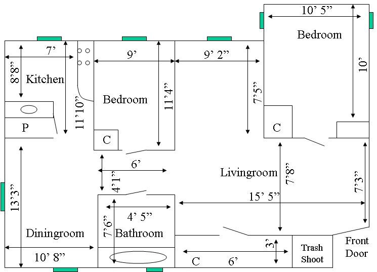 Estimated Floorplan - 19-21 6th St NE