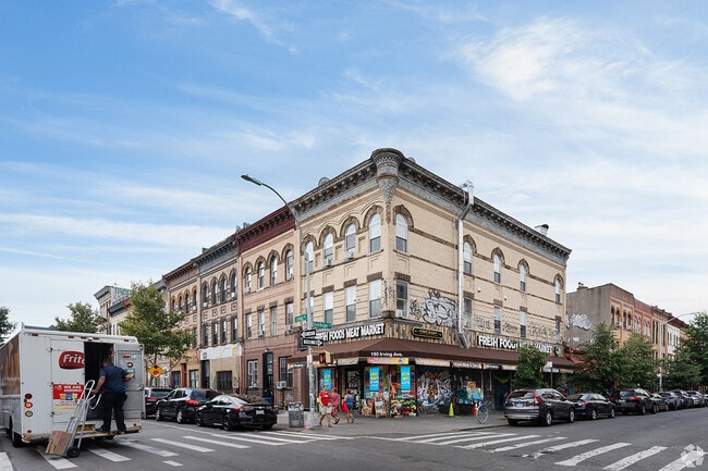 Bushwick has many apartments above stores.