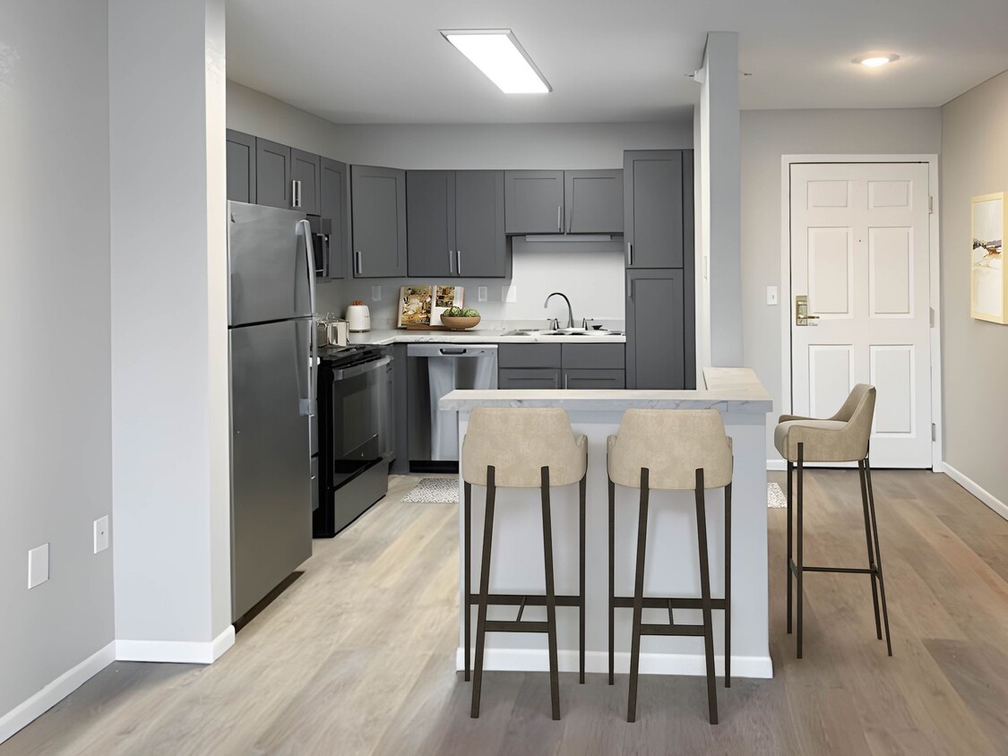 Perfect kitchens for entertaining! - Falcon Heights Town Square Senior Apartments