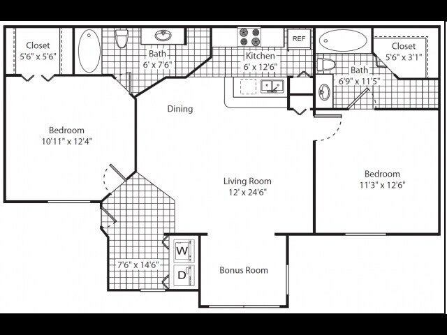 2BR/2BA - Tierra Vista Apartments