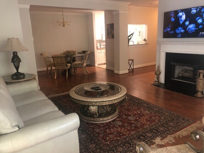 Living room towards dining - 5609 Fairview Rd