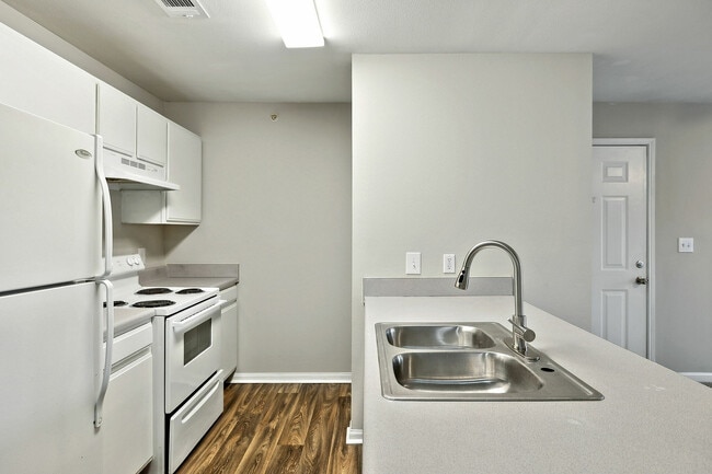 Modern stainless steel accents - Hallmark at Columbia