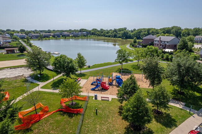 Beautiful aerial view of Hibernia Park.