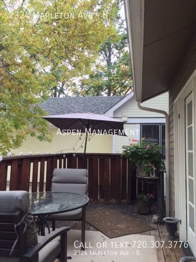 Building Photo - Unique 2BR, 2BA in excellent Boulder locat...