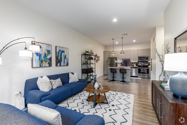 1BR, 1BA - Living Room - One Park Apartments