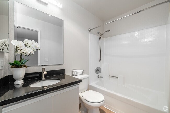 2 habitaciones, 2 baños - 1000 pies cuadrados - Baño - Palm Court Apartments