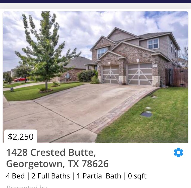 1428 Crested Butte Way, TX 78626 House Rental in