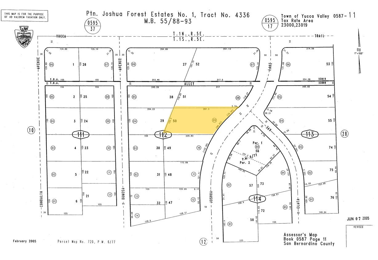 Plat Map - 7354-7356 Joshua Ln