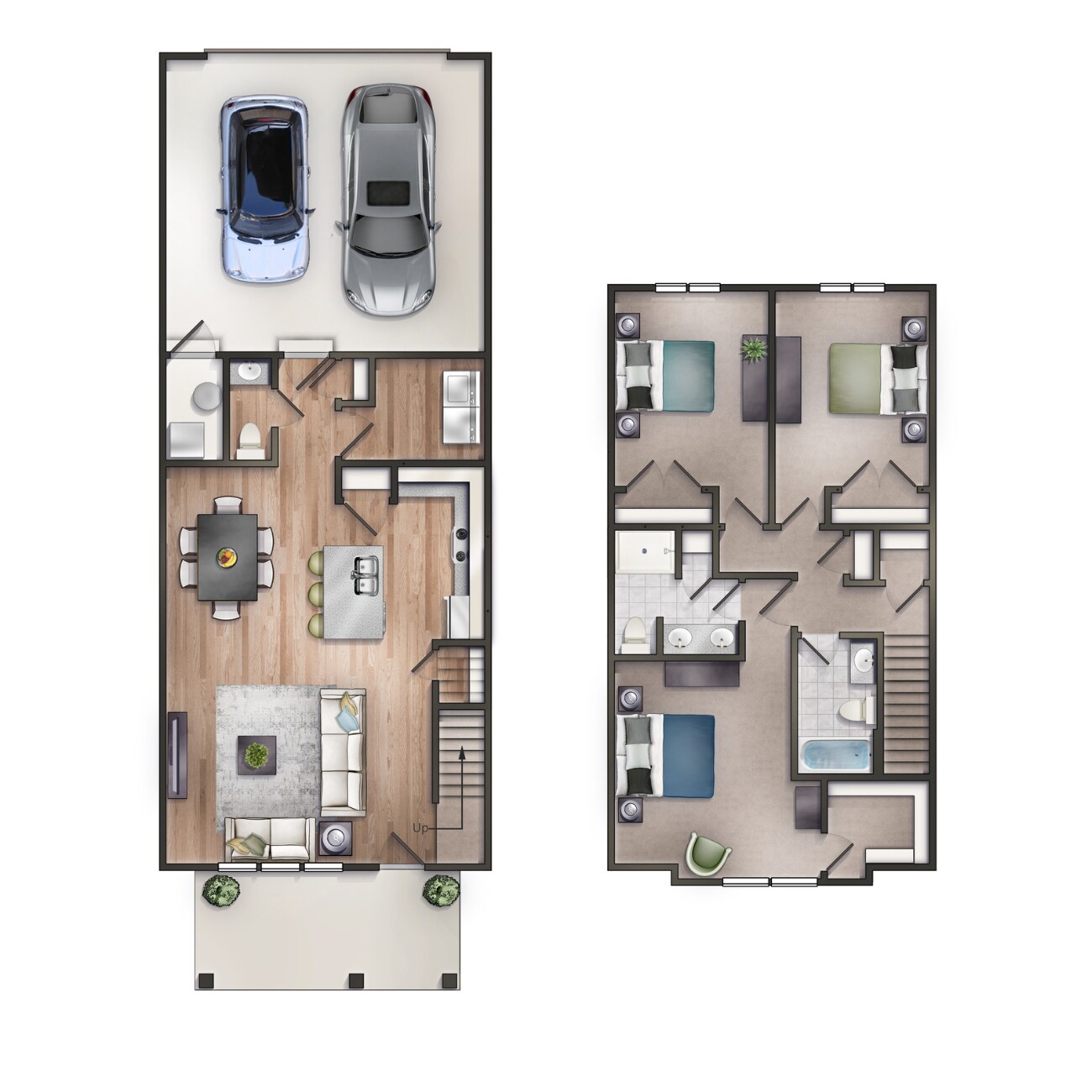 Alcott Woodcroft Glen – 3 Bed/2.5 Bath Townhome with Dining Room