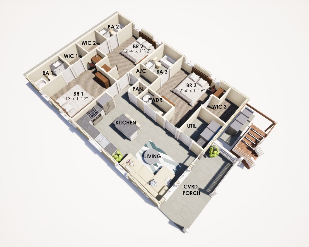 Floorplan - Volunteer Cottages