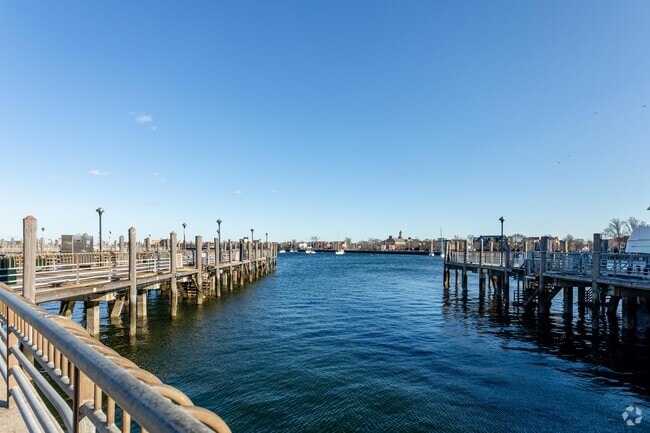 View of the Sheepshead Bay located in Long Island NY.