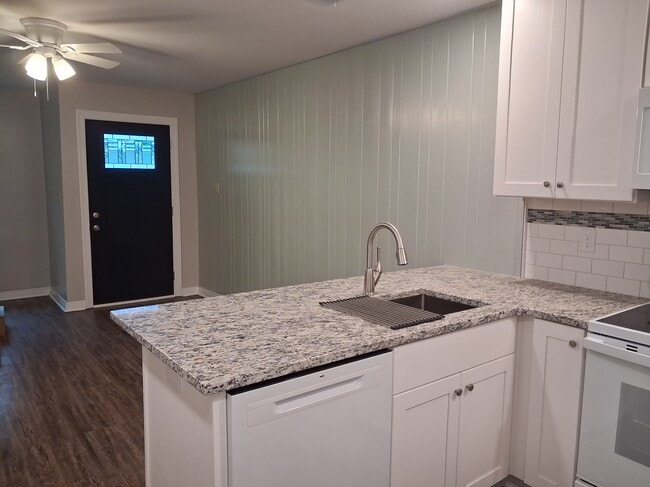 View of the front door from the kitchen - 614 N Gadsden St