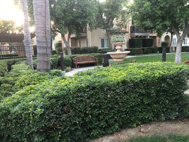 Common area with benches for sitting and relaxing . - 6395 Delgado Ln