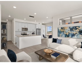 2 Bedroom Apartment with Island Kitchen and Dining Area in Millcreek Utah - The Richmond Apartments