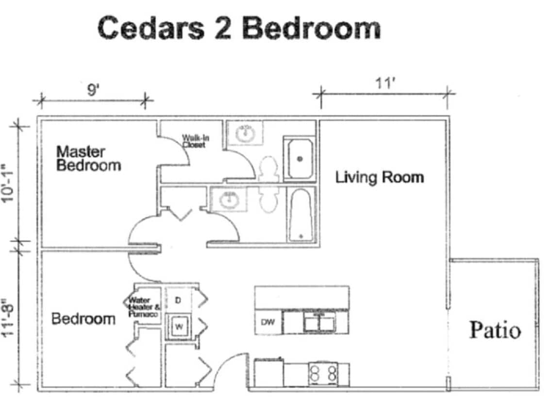 Floorplan - Cedars Apartments