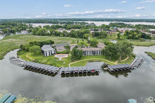 Aerial - Dockside Apartments & Boat Slips - Lake Minnetonka