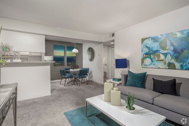 2BR, 2BA - 816SF - Living Room - Grove at St Andrews