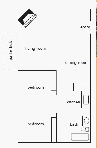 2HAB/1BA - French Villa Apartment Homes