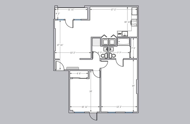 Plano de planta - The Saint Clair
