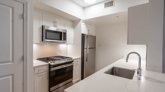 Kitchen with Stainless Steel Appliances - 1210 Mass