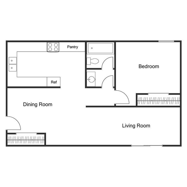 Plano de planta - Wilson Avenue Apartments