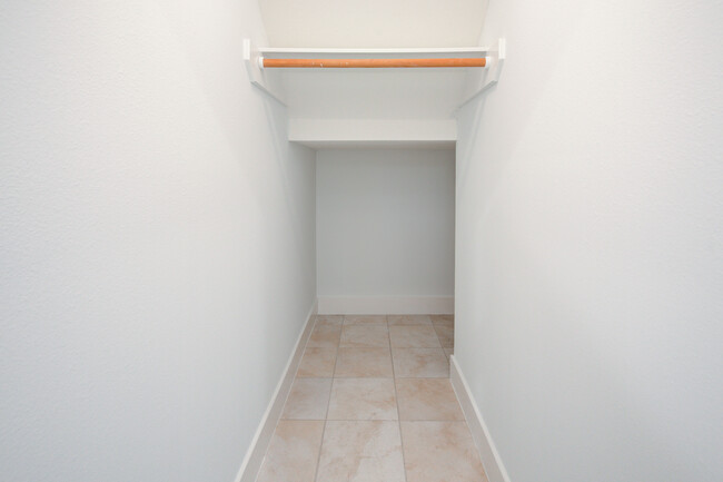 Spacious coat closet with extra storage space. - 4202 Spencer St