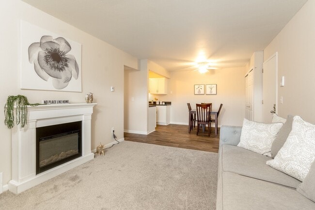Spacious Living Room and Dining Room at Three Oaks - Three Oaks Apartments