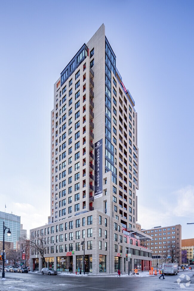 Myriade Condos for rent Ville Marie Apartments 1445 Clark St Montréal