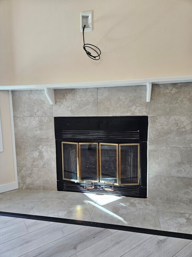 chimenea de la sala de estar - 8184 Washington St