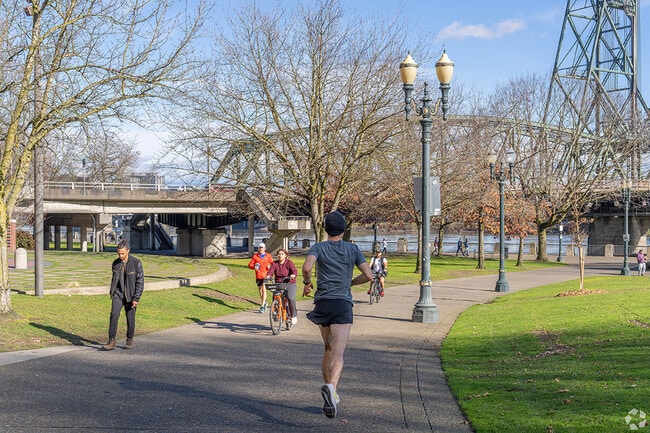Enjoy some sunshine and exercise at Tom McCall Waterfront Park.