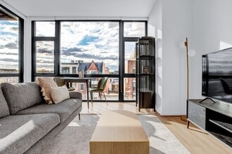 Studio living area (staged) - The Shay