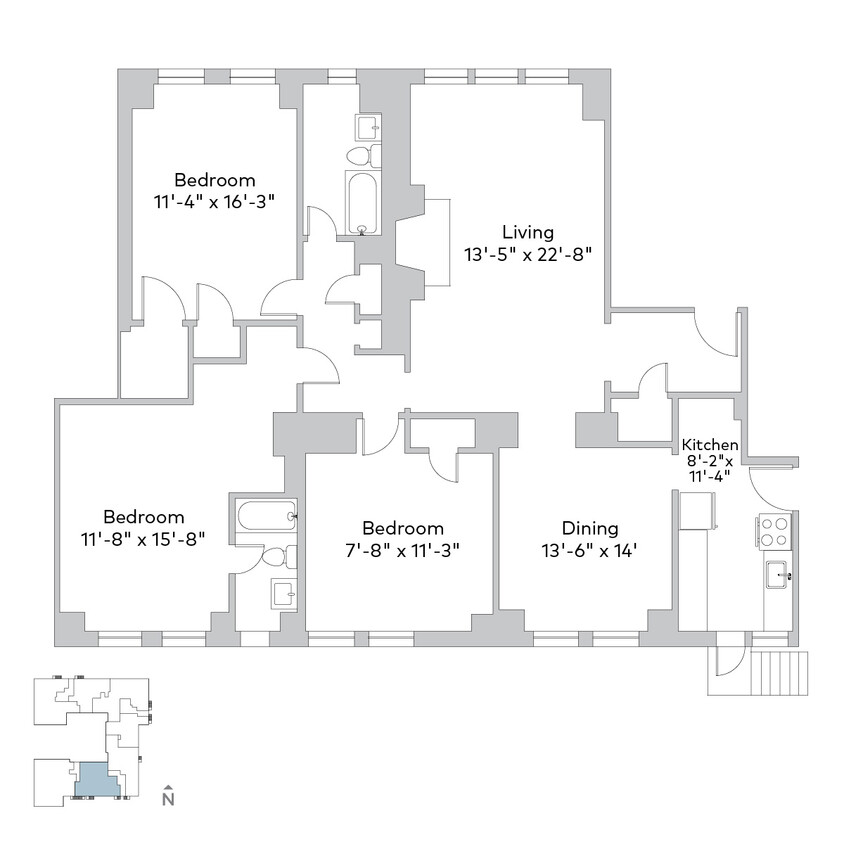 Plano de planta - Cloisters