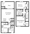 2 Bedroom 1.5 Bath