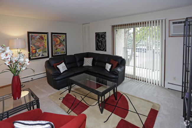 One Bedroom-Living Area - The Willows Apartments