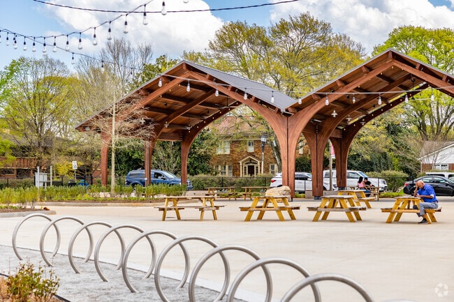 Town Green Park And Seating Area In Avondale Estates
