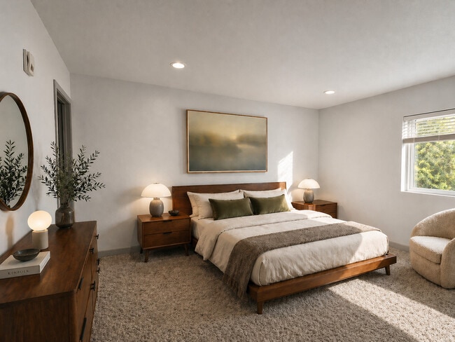 1BR, 1BA, Bedroom - The 700
